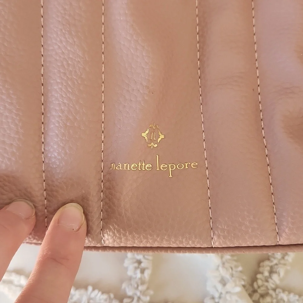 Nanette Lapore Pink Gold Detail Backpack